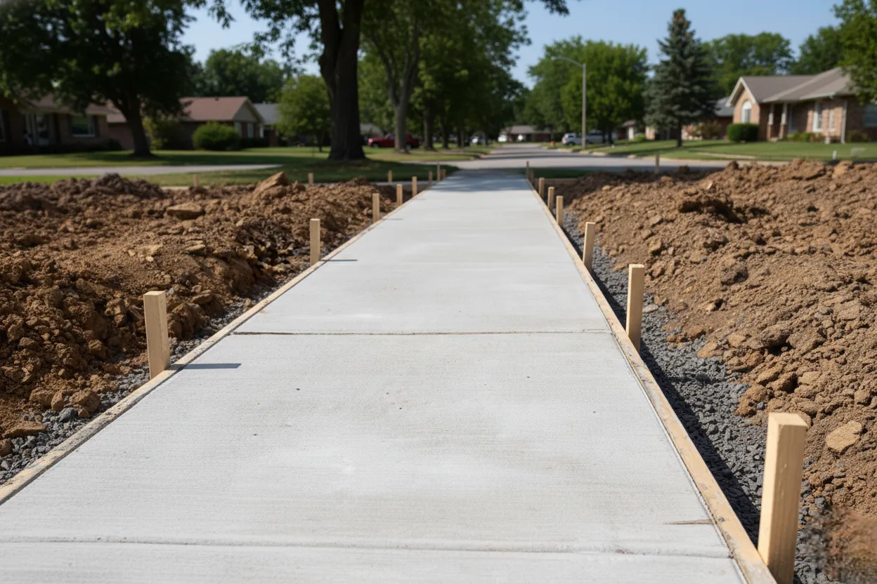 Concrete Sidewalks Installation - unico construction